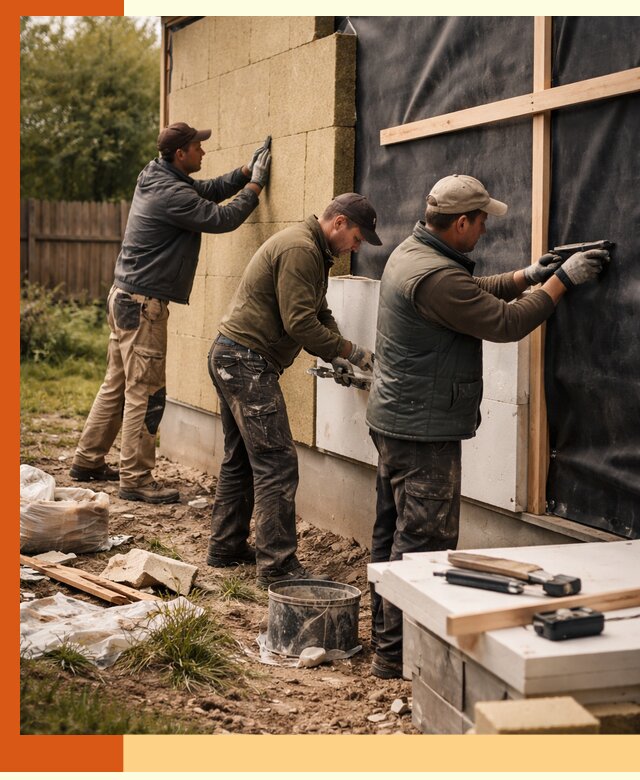 Утепление дачного дома под ключ в Серпухове