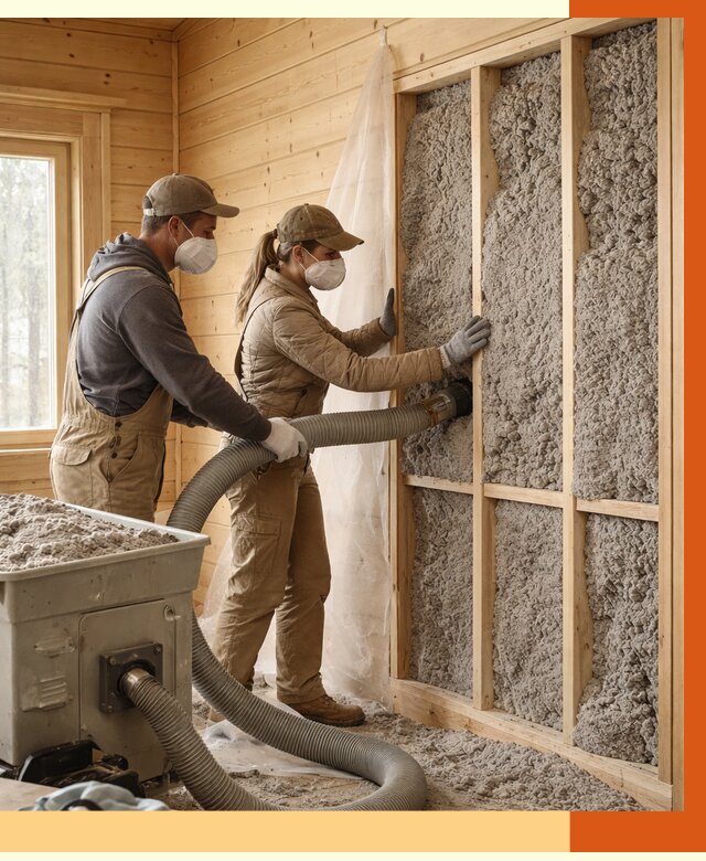 Утепление дачного дома эковатой в Серпухове от 1473 руб./м2 — комплексно, ТепломастерСрп