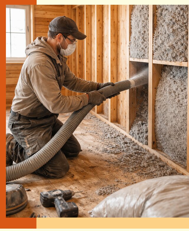 Утепление дачного дома эковатой в Серпухове — быстро и надёжно