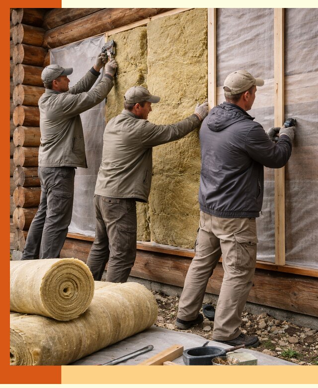 Утепление деревянного дома в Серпухове эффективными технологиями