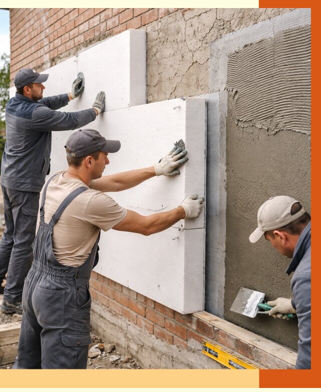 Утепление кирпичного дома в Серпухове от 4268 руб. под ключ | ТепломастерСрп