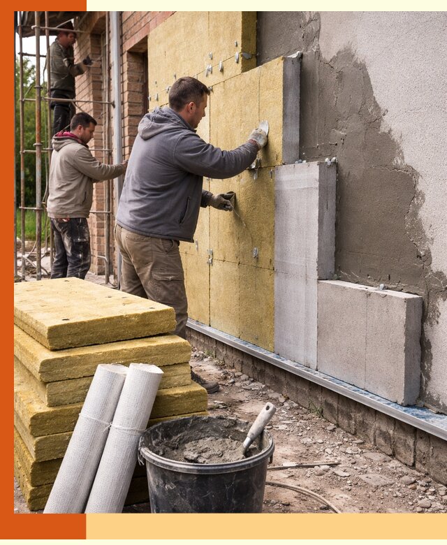 Утепление кирпичного дома под ключ в Серпухове