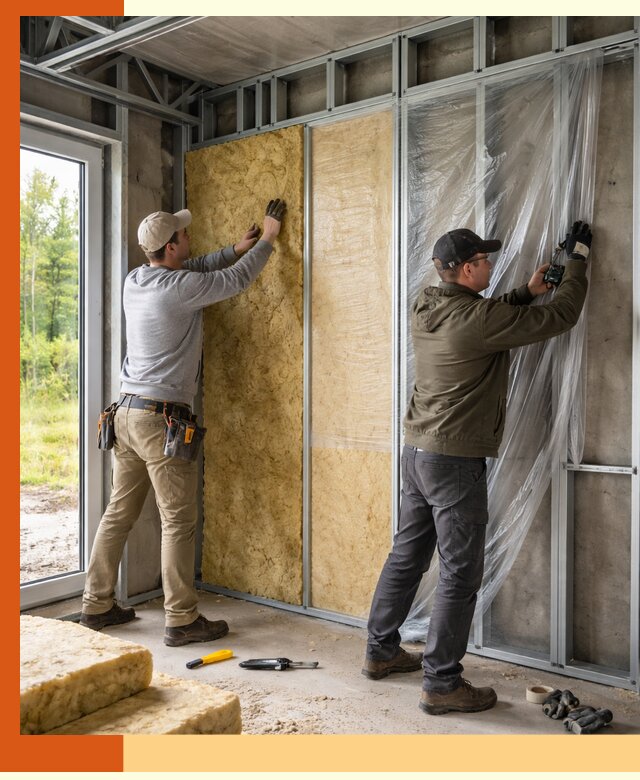 Утепление дома из ЛСТК в Серпухове с гарантией качества и эффективности