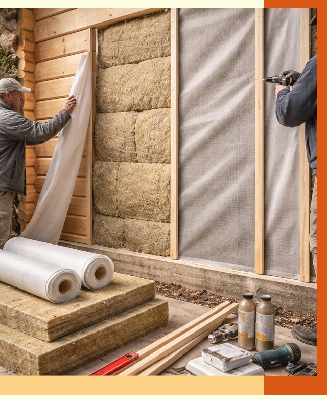 Утепление дома из минибруса в Серпухове от 4572 руб/м2 — заказать профессионально | ТепломастерСрп