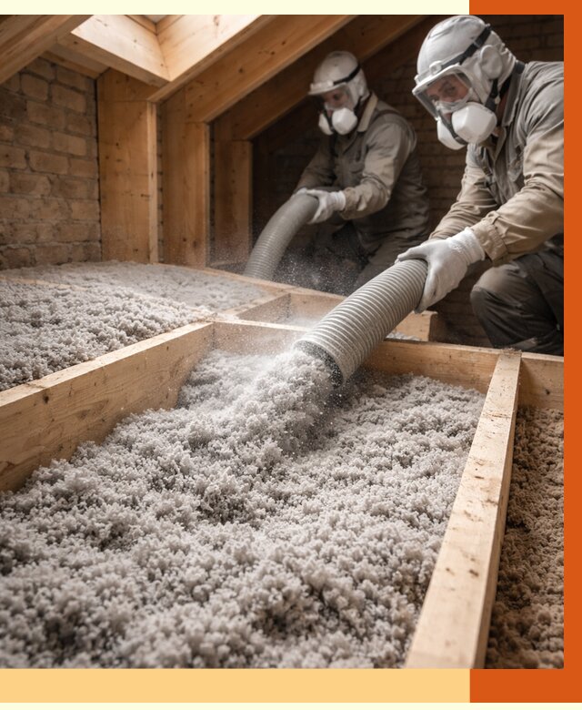 Утепление коттеджа эковатой в Серпухове от 2540 руб./м² — комплексная задувка и монтаж | ТепломастерСрп