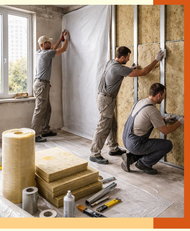 Утепление квартиры в Серпухове от 4572 руб/м2 — утеплить квартиру изнутри и снаружи | ТепломастерСрп