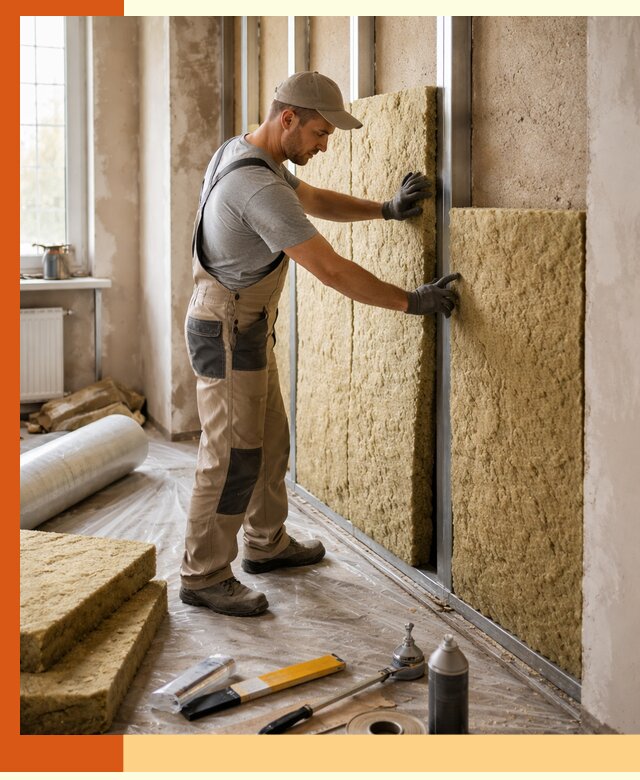 Утепление квартиры в Серпухове — комплексная теплоизоляция стен и полов