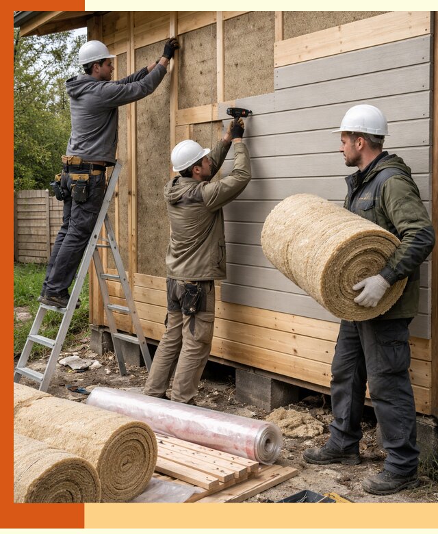 Утепление бани снаружи в Серпухове профессионально и надежно