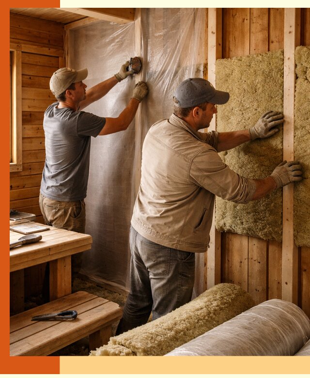 Утепление бани изнутри в Серпухове качественно и недорого