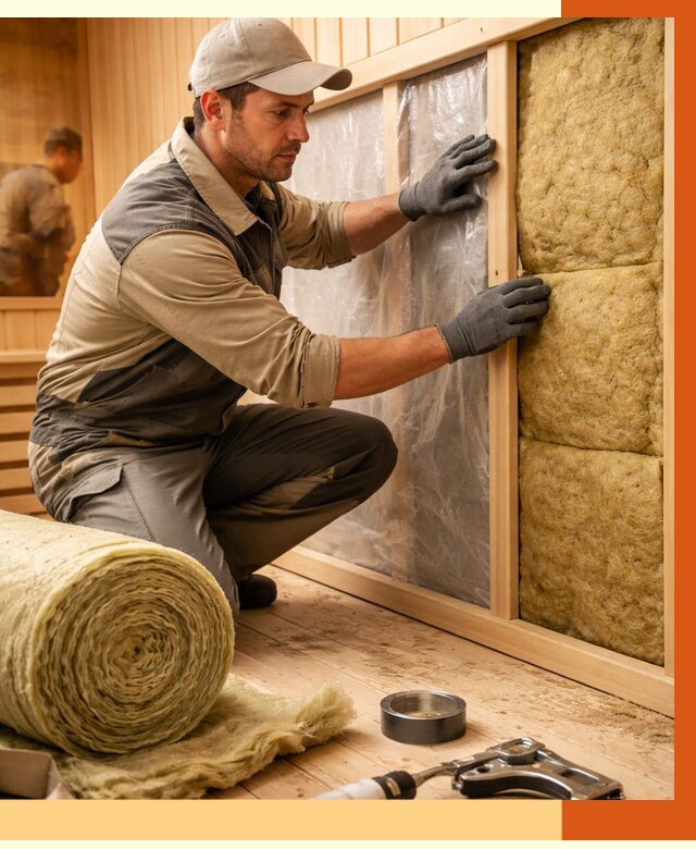 Утепление сауны изнутри в Серпухове от 6605 руб. за м2 | ППУ, под ключ — ТепломастерСрп