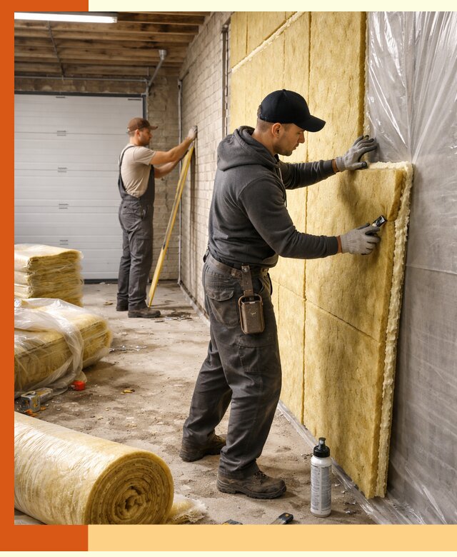 Утепление гаража под ключ в Серпухове — все виды теплоизоляции