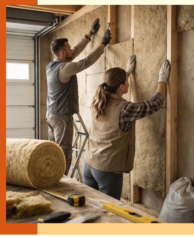 Утепление гаража изнутри в Серпухове: быстро и надежно