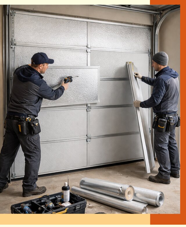 Утепление гаражных ворот в Серпухове от 7976 руб/м2 — надежно и быстро | ТепломастерСрп