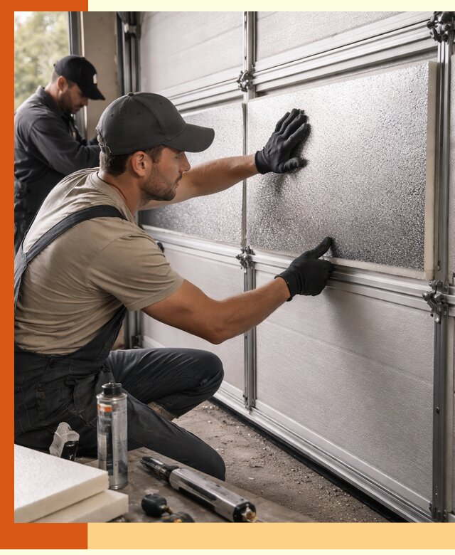 Утепление гаражных ворот в Серпухове качественно и надежно