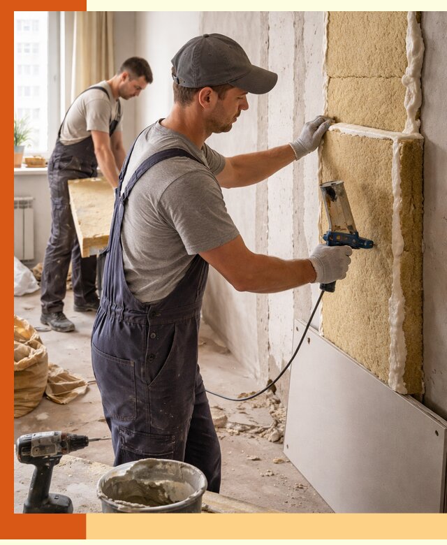 Утепление стен изнутри в Серпухове — качественно и эффективно