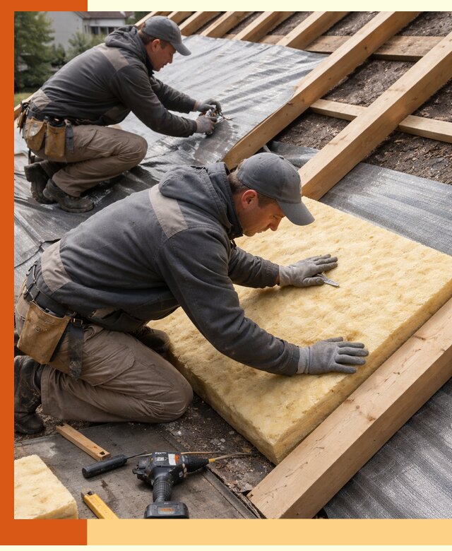 Профессиональное утепление крыши в Серпухове качественно и надежно