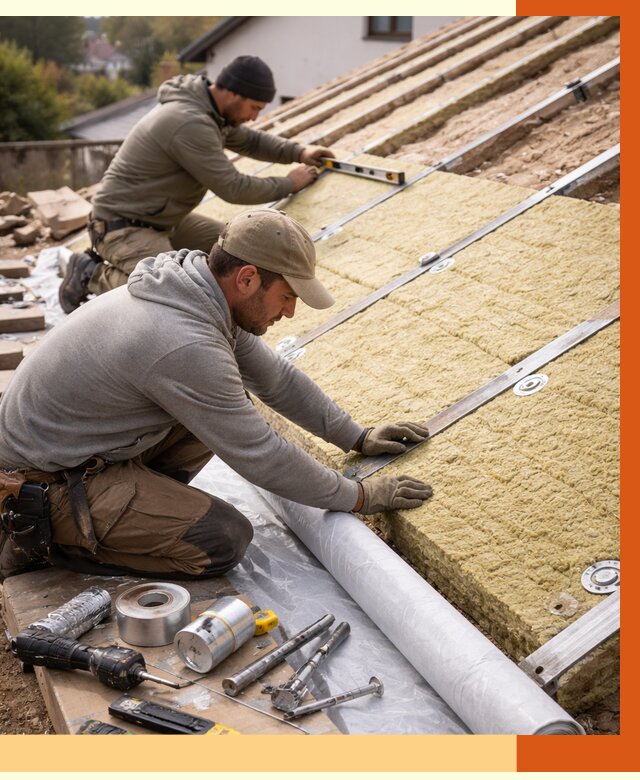 Утепление крыши снаружи в Серпухове под ключ от 1219 руб./м2 | ТепломастерСрп