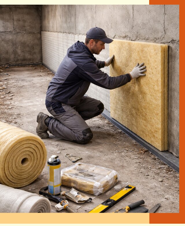 Утепление фундамента изнутри в Серпухове от 4268 руб./м2 — работы под ключ | ТепломастерСрп