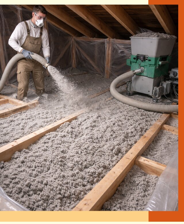 Утепление чердака эковатой в Серпухове от 1473 руб/м2 — заказать у ТепломастерСрп