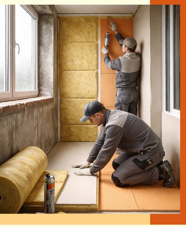 Утепление лоджии под ключ в Серпухове от 6605 руб/м2 — комплексное решение | ТепломастерСрп