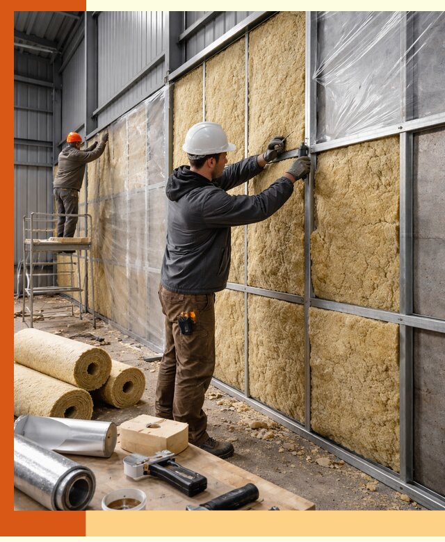 Утепление ангара в Серпухове — профессиональная теплоизоляция помещений