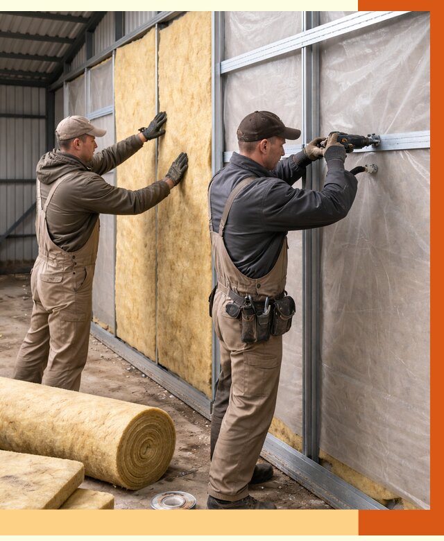 Утепление металлического ангара в Серпухове от 4826 руб/м2 — услуги под ключ | ТепломастерСрп