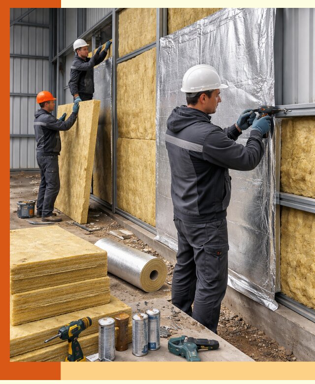 Утепление металлического ангара профессионально в Серпухове