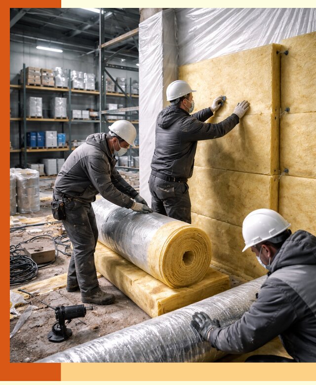 Утепление склада химсырья в Серпухове: безопасная и эффективная изоляция