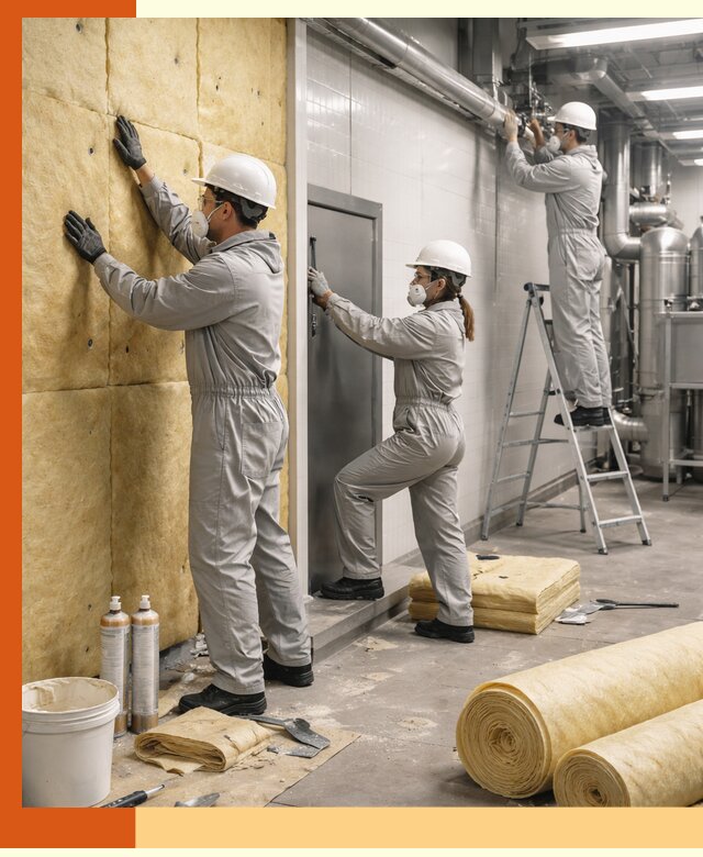 Утепление пищевого цеха под ключ в Серпухове