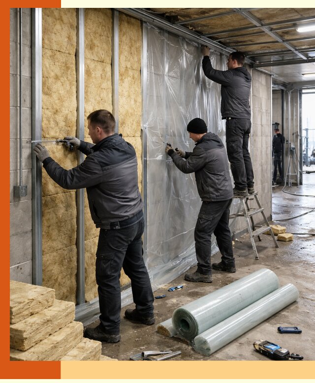 Профессиональное утепление автомойки в Серпухове для любого типа помещений