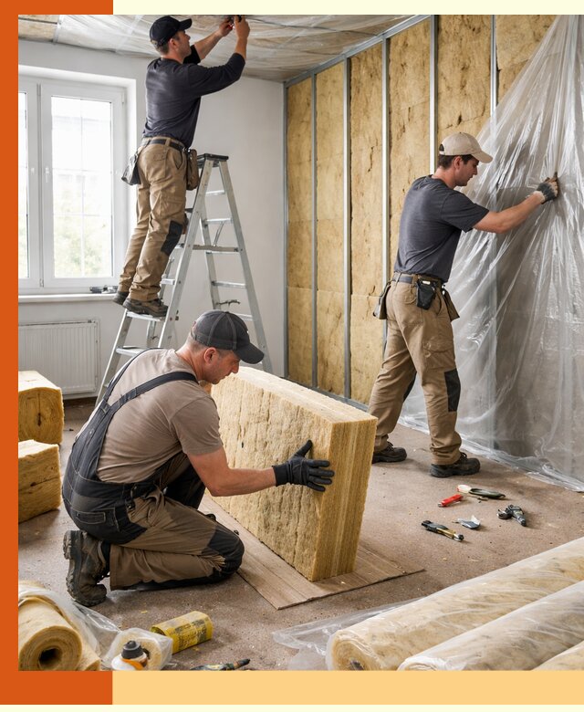 Утепление офисных помещений под ключ в Серпухове