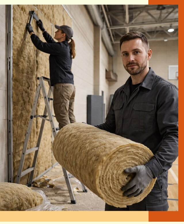 Утепление спортзала в Серпухове от 7621 руб/м2 — комплексное утепление под ключ | ТепломастерСрп