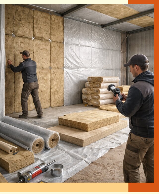 Утепление теплого склада в Серпухове под ключ от 11685 руб/м² | ТепломастерСрп