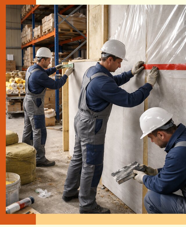 Утепление теплого склада под ключ в Серпухове