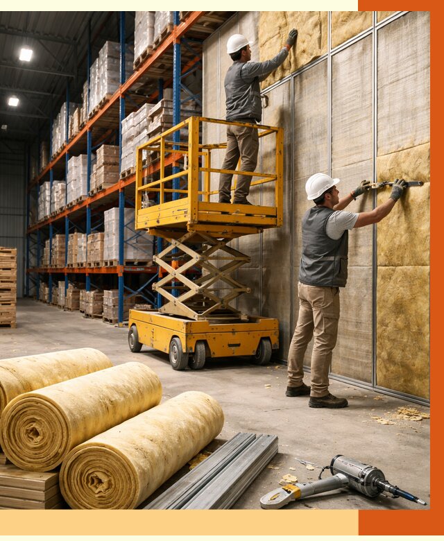 Утепление торгового склада в Серпухове от 3252 руб/м2 — комплексно и под ключ | ТепломастерСрп