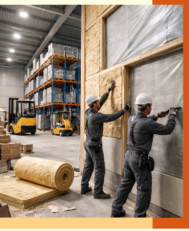 Утепление склада с техникой в Серпухове от 4268 руб./м2 — комплексно под ключ | ТепломастерСрп