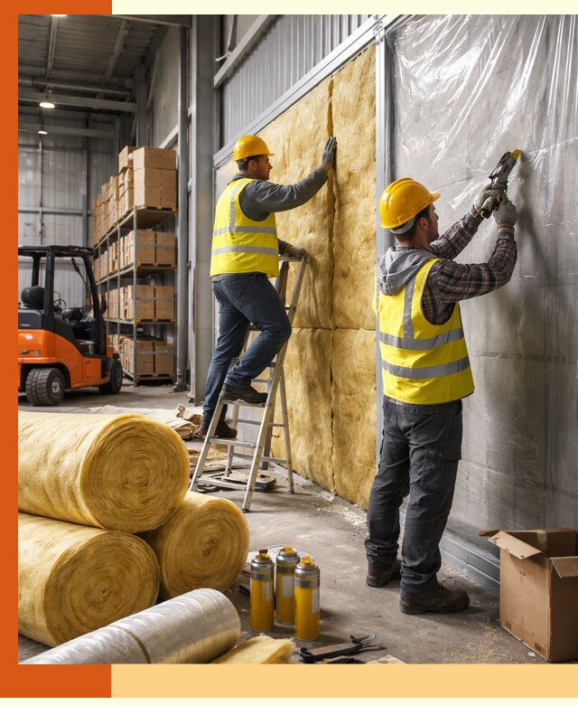 Утепление склада с техникой в Серпухове под ключ