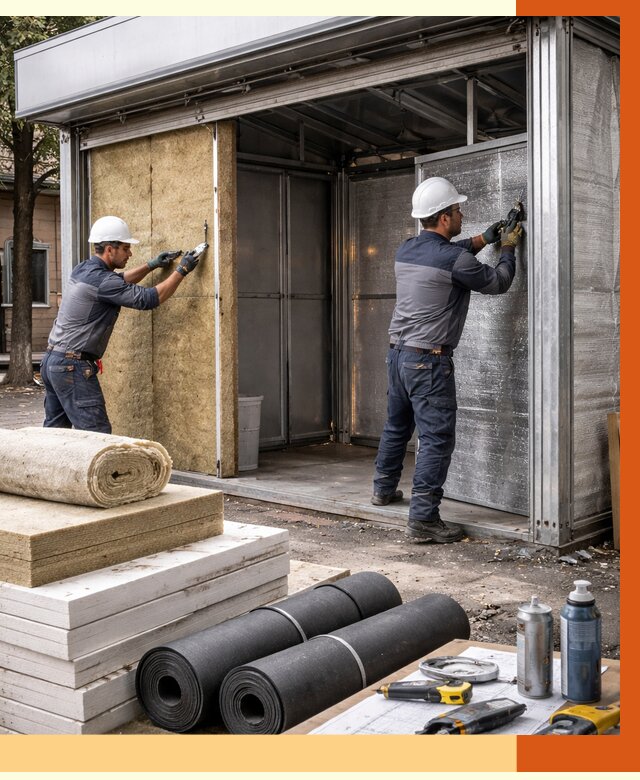 Утепление павильона шаурма в Серпухове под ключ от 1219 руб. за м² | ТепломастерСрп