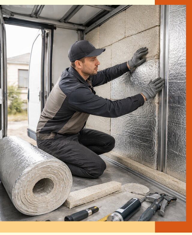 Утепление фургона рефрижератора в Серпухове от 12701 руб./м² под ключ | ТепломастерСрп