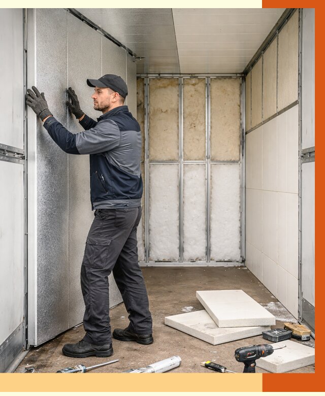 Утепление холодильного кузова в Серпухове от 13717 руб. под ключ | ТепломастерСрп