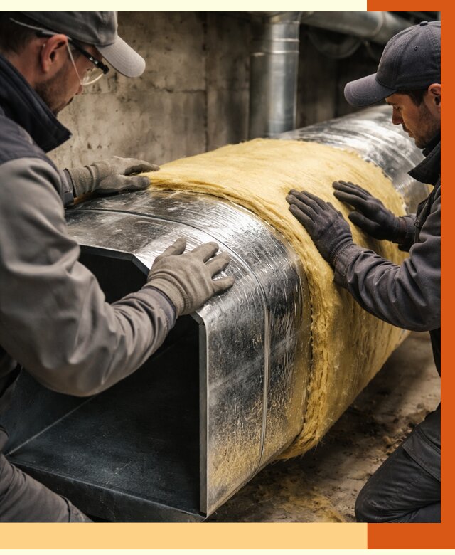 Утепление воздуховодов в Серпухове от 4268 руб. — теплоизоляция вентиляции | ТепломастерСрп