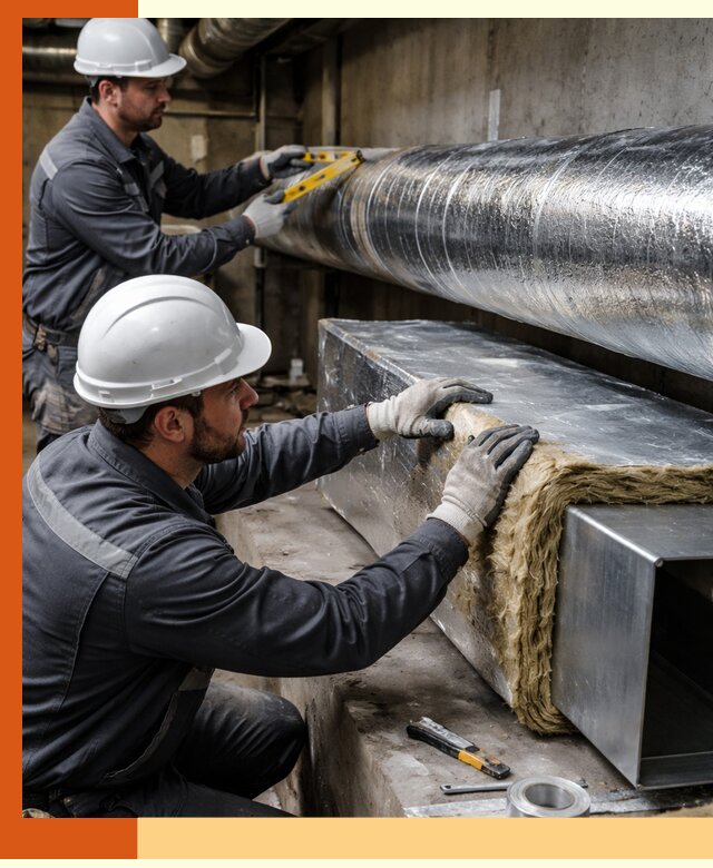 Профессиональное утепление воздуховодов и теплоизоляция в Серпухове