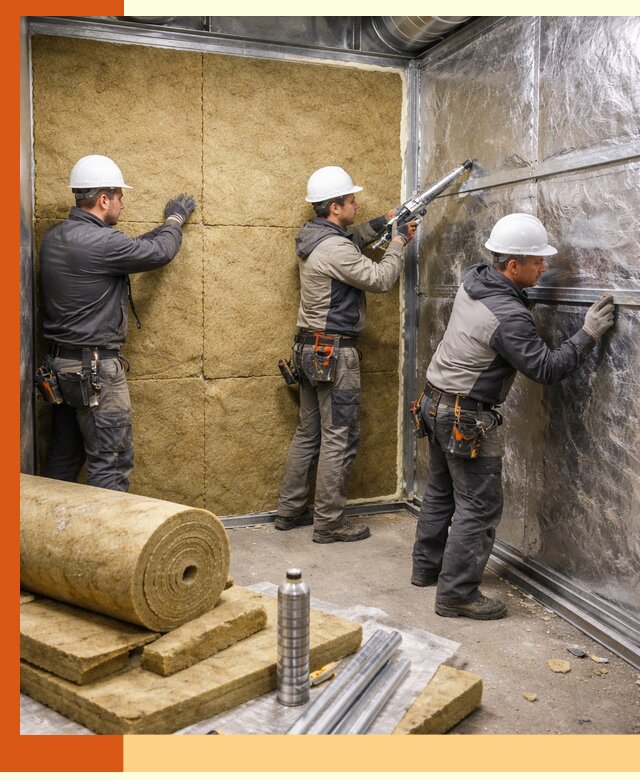 Утепление венткамеры в Серпухове — качественная теплоизоляция и шумопоглощение