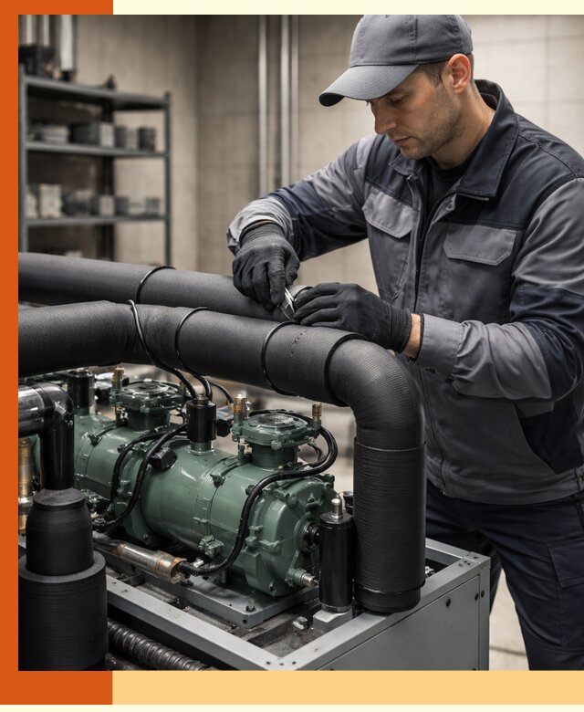 Утепление холодильного агрегата и теплоизоляция в Серпухове