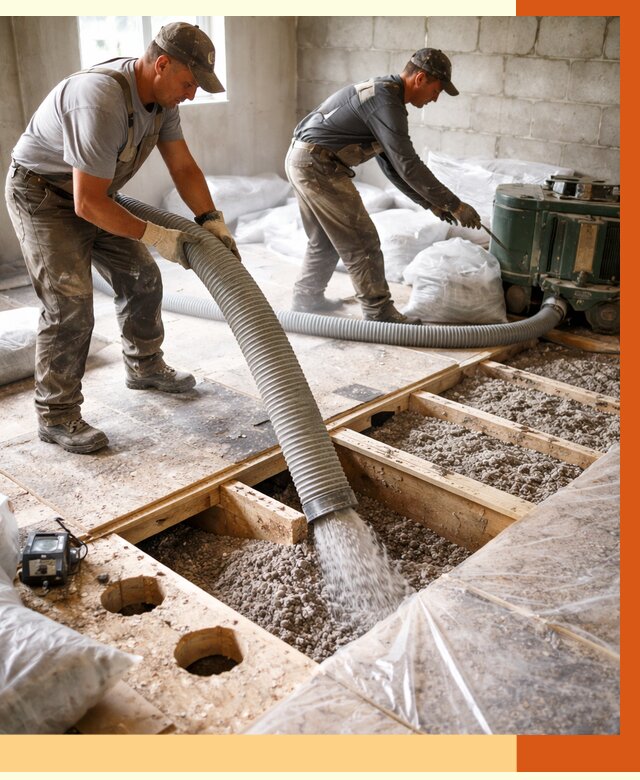 Заполнение пустот перекрытий в Серпухове от 4572 руб. под ключ | ТепломастерСрп