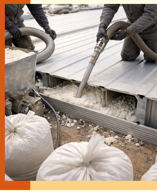 Заполнение пустот кровельных панелей пенными и мокрыми герметиками в Серпухове