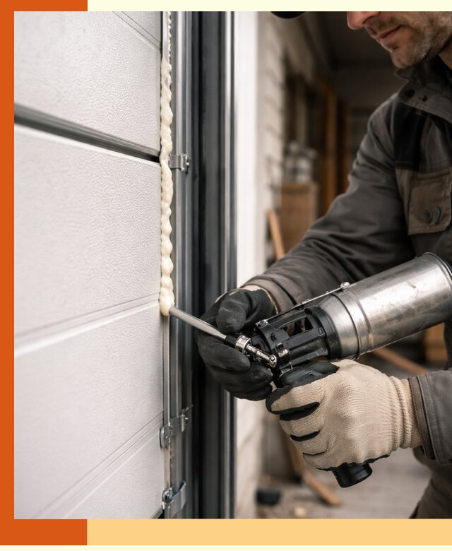 Заполнение пустот ворот в Серпухове профессионально и герметично