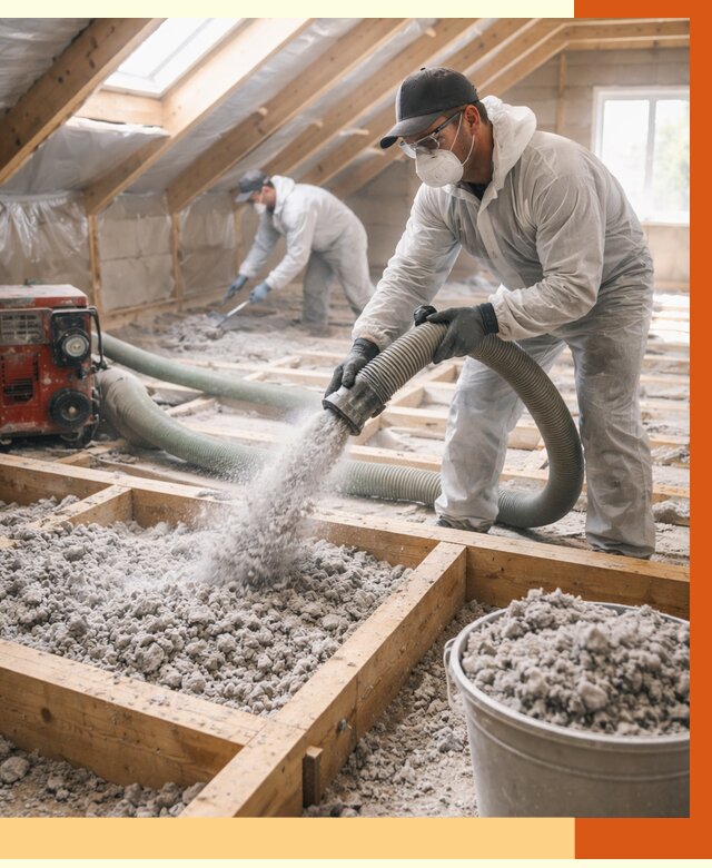 Утепление эковатой в Серпухове от 2997 руб./м2 — монтаж и задувка | ТепломастерСрп