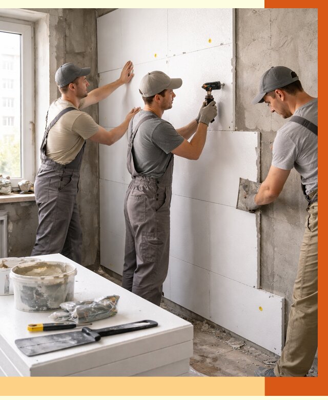 Утепление пенопластом домов и стен в Серпухове от 1880 руб. — ТепломастерСрп