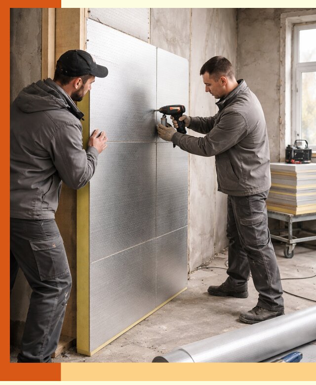 Утепление PIR панелями домов и зданий в Серпухове